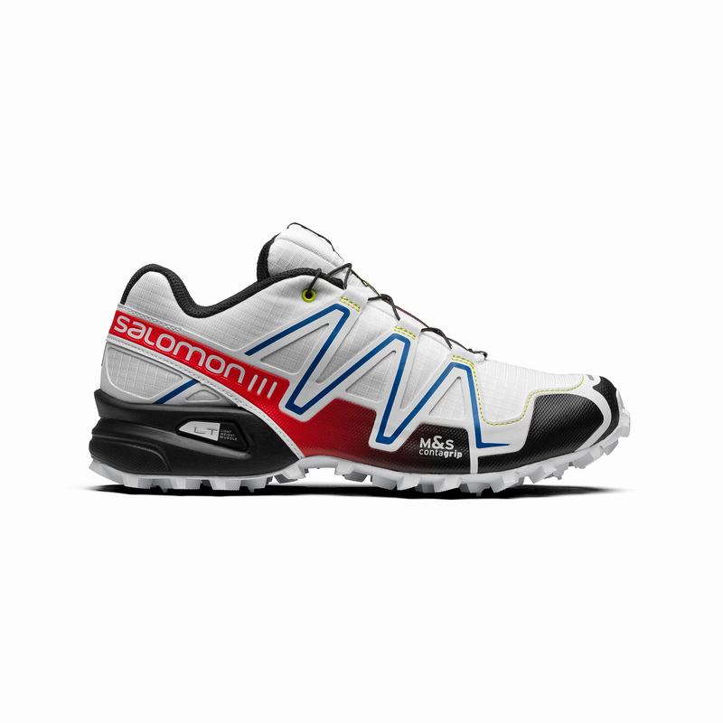SALOMON UK SPEEDCROSS 3 RACING - Mens Trail Running Shoes White/Black,PCUZ95863